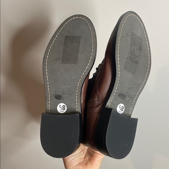 Sam Edelman | Women’s Nance Lace Up Tall Brown Leather Boots Size 8.5 NWOB - Picture 6 of 8